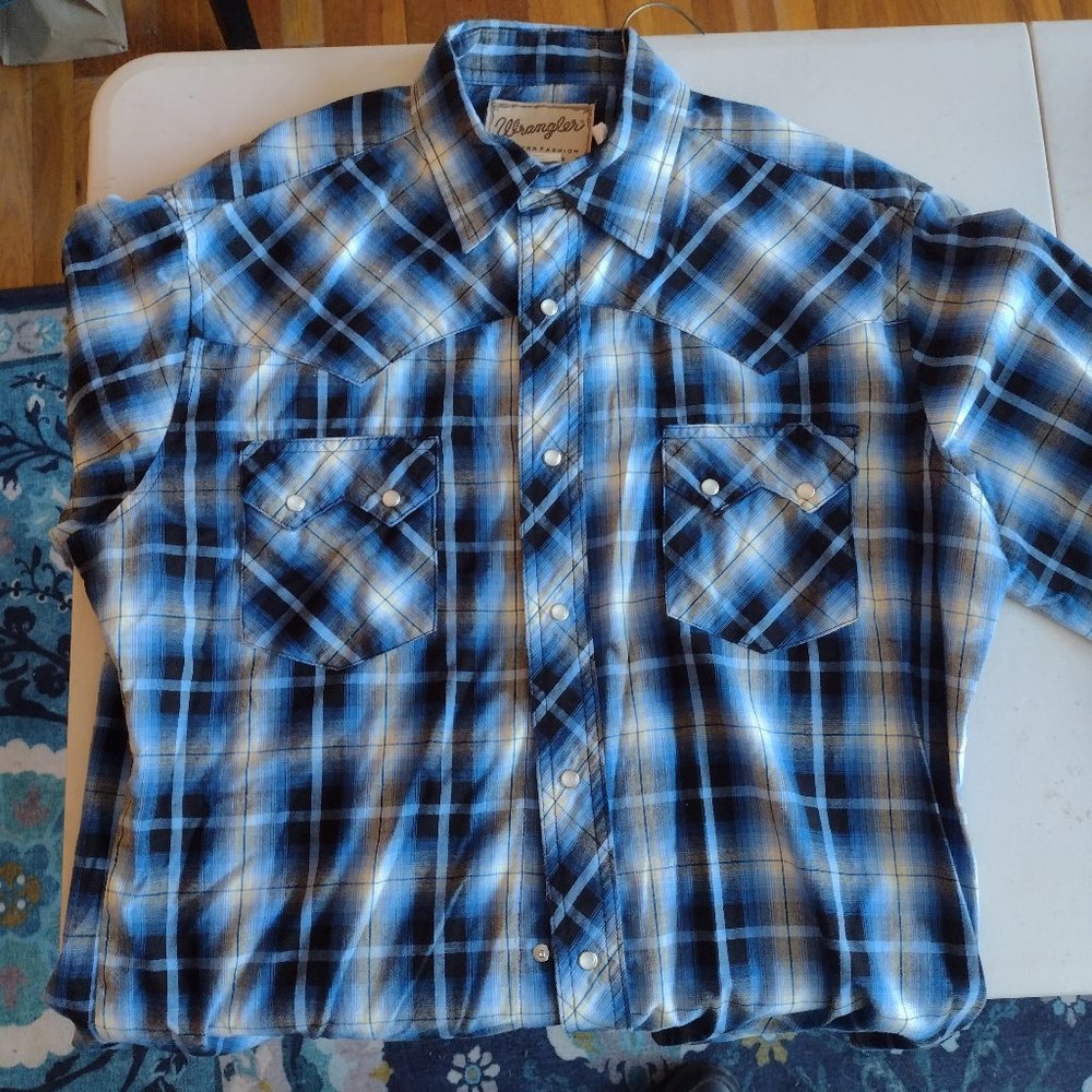 Wrangler western snap shirt